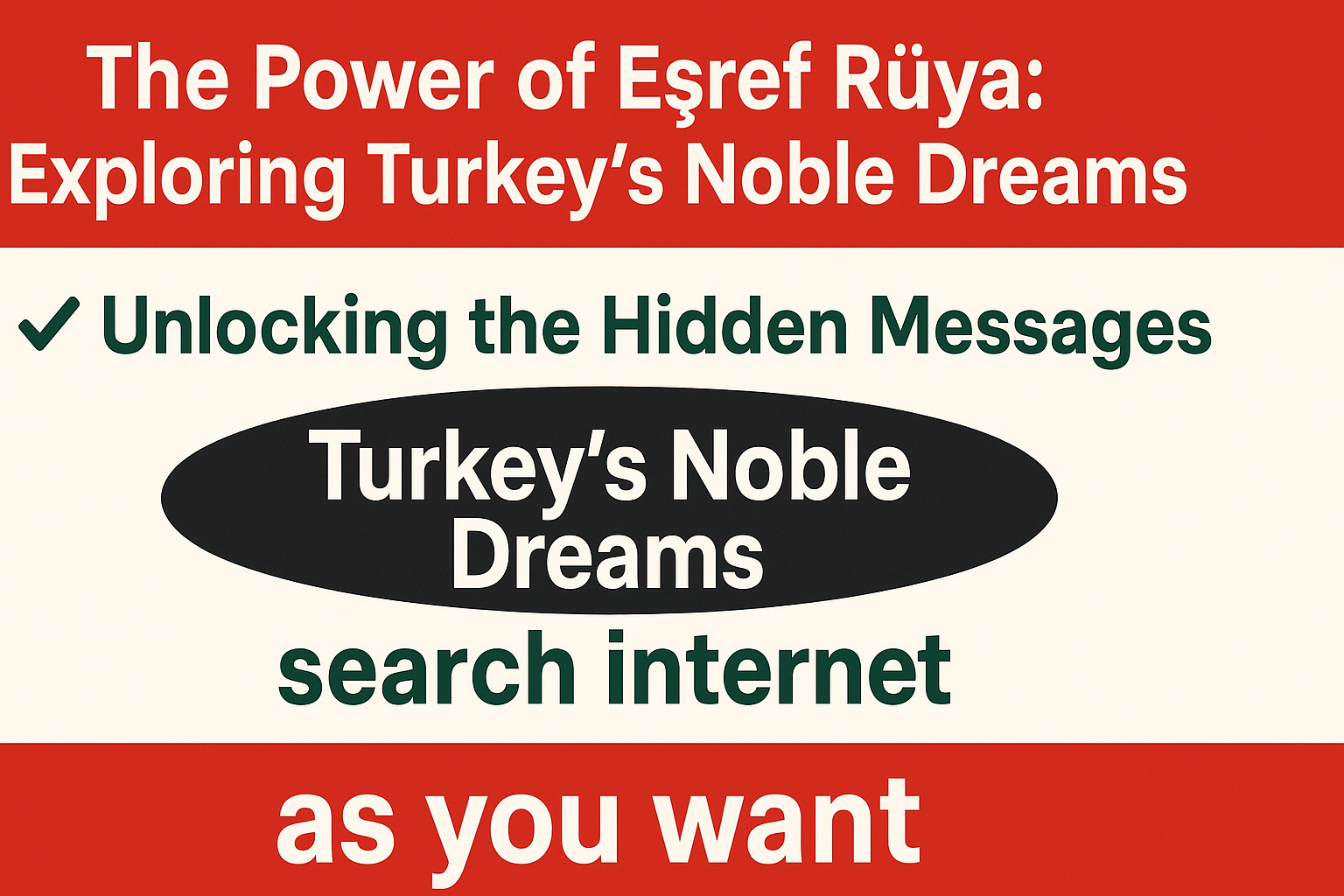 The Power of Eşref Rüya: Exploring Turkey's Noble Dreams
